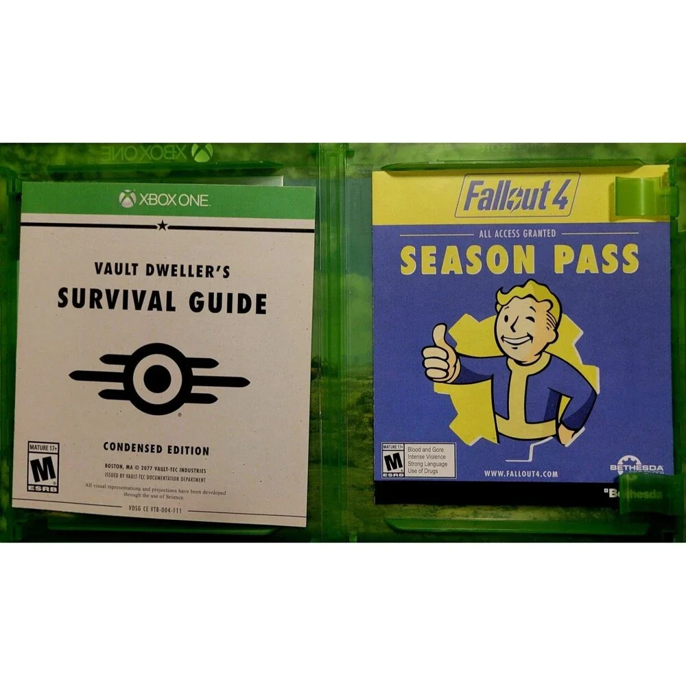 FALLOUT 4 (MicrosoftXboxOne) Poster/Map | Complete | Manual | Tested | Pristine